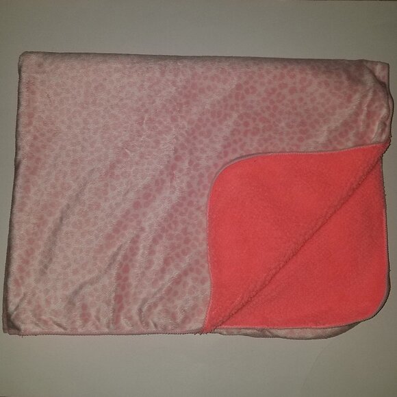 Carter's Just One You White Pink Animal Leopard Print Baby Blanket Fleece Lovey - Picture 1 of 6